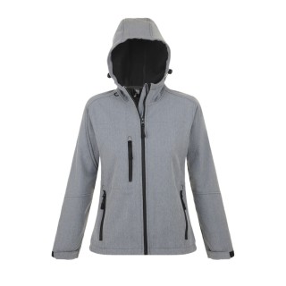 Chaqueta softshell mujer con capucha personalizada